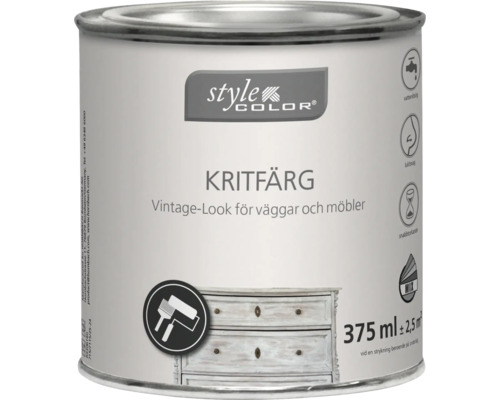 Kritfärg StyleColor shadow 375ml Burk med kritfärg för väggar och möbler i vintagestil