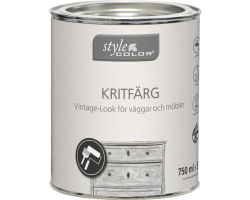 Burk med kritfärg för väggar och möbler