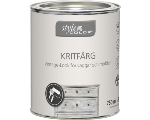Färgehink med kritfärg för väggar och möbler
