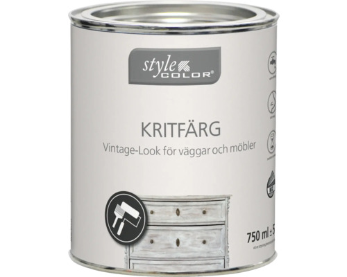 Färgburk kritfärg för väggar och möbler