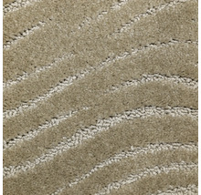 Närbild av en beige matta med mönster