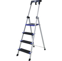 Hopfällbar trappstege i aluminium med fyra steg