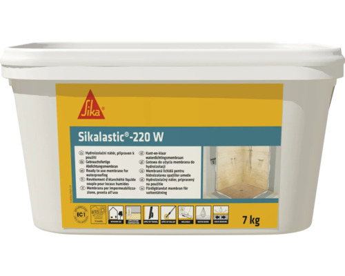 Tätskiktsmembran SIKA Sikalastic-220 W 7kg Sika Sikalastic minus 220 W tätningsmembran färdig att användas i hink