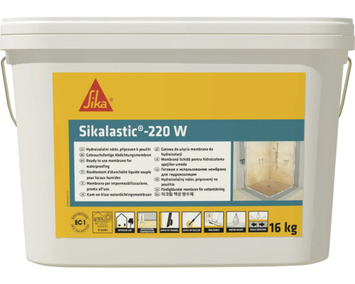 Tätskiktsmembran SIKA Sikalastic-220 W 16 kg Sikalastic 220 W tätningsmedel i hink