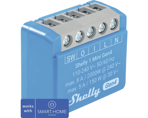 Shelly 1 Mini Gen4 Smart Home Relä