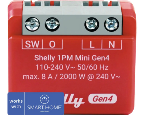 Shelly 1PM Mini Gen4 effektmätare för smart styrning