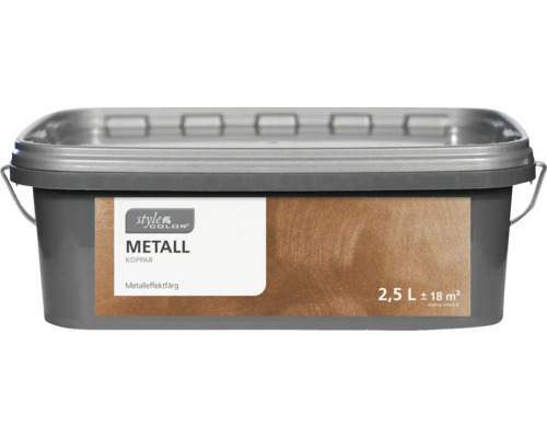 Metallisk effektfärg i hink, 2,5 liter