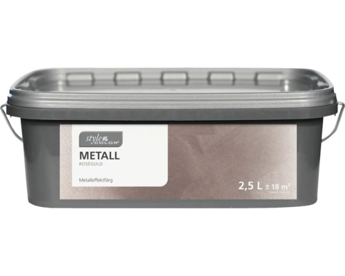Style Color Metalleffektfärg roséguld, 2,5 liter
