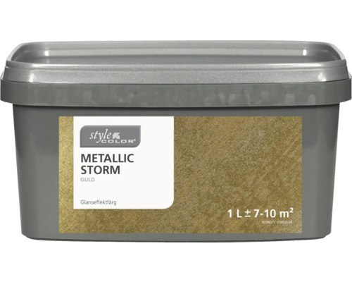 Burk med metallic effektfärg