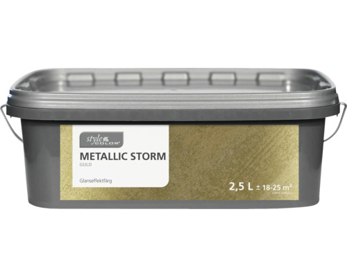 Glanseffektfärg StyleColor metallic storm guld 2,5L Style Color Metallic Storm Guld glanseffektfärg i 2,5 liters hink
