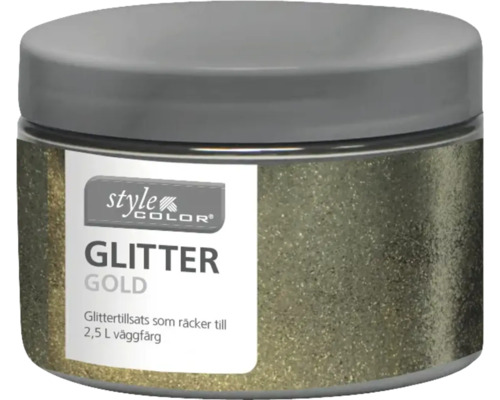 Glittertillsats guld för väggfärg