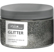 Glittertillsats för väggfärg i en burk