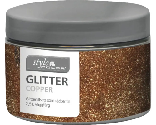 Glittertillsats kopparfärgad i burk