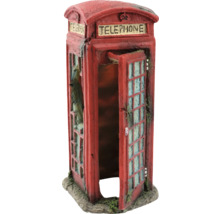 Dekorativ telefonkiosk för akvarier