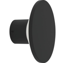 Svart rund vägglampa för utomhusbruk