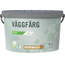 Hink med vit, matt väggfärg, 5 liter från Hornbach