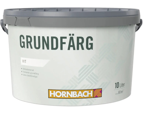 Hink med vit grundfärg, 10 liter, Hornbach Logo
