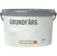 Burk med vit grundfärg, 5 liter, Hornbach Logo