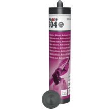 Akkit 604 sanitetsilikon, matt antracitfärg, 310 ml patron