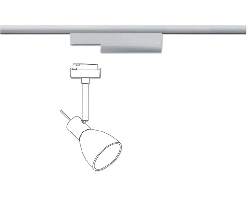 Skena med spotlight för takmontering