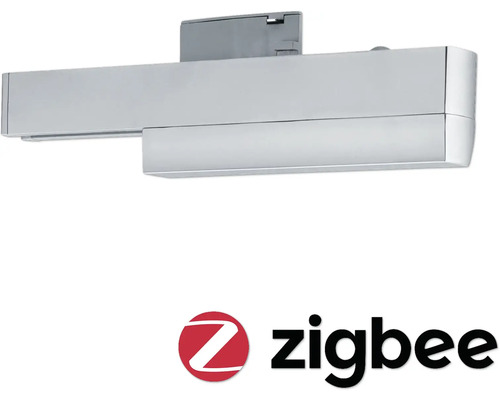 Zigbee logotyp och en lampa