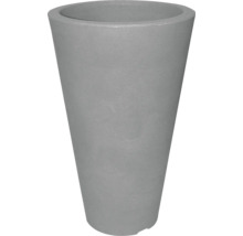 Grå blomkruka i konisk form
