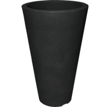 Svart planteringskärl i konisk form