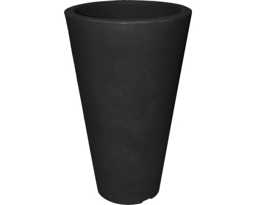 Svart planteringskärl i konisk form
