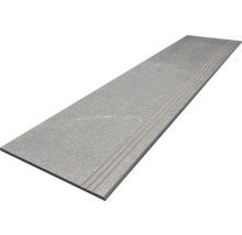 Grå trappstegsplatta med spår för utomhusbruk