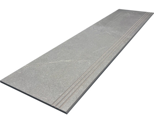 Grå trappstegsplatta med spår för utomhusbruk