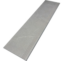 Grå trappstegsplatta