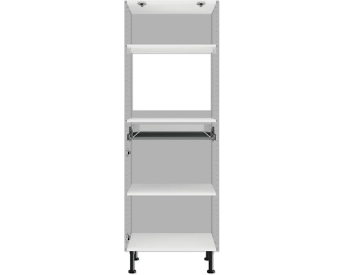Hyllsystem med flera hyllor och höjdjusterbara fötter
