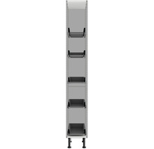 Hyllsystem med fem hyllplan