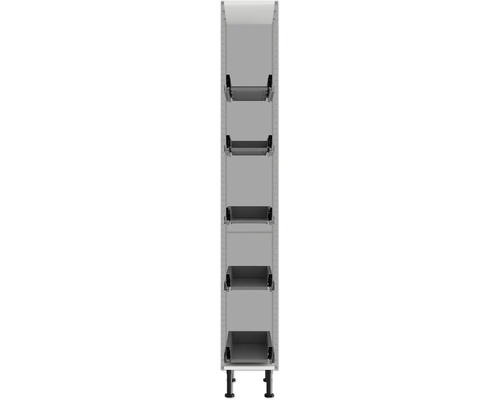 Hyllsystem med fem hyllplan