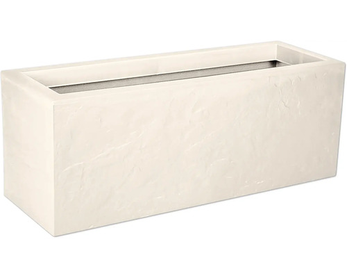 Blomlåda EDA Volcania plast 79,5x29,5x29,5cm beige Rektangulär blomlåda
