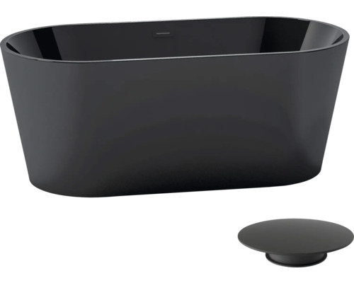 Fristående badkar med avloppsgarnitur