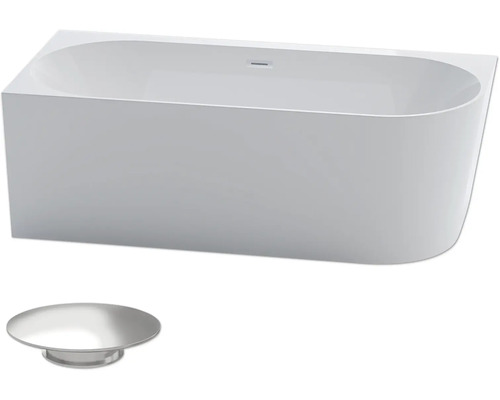 Fristående badkar med avloppssats