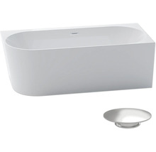 Rektangulärt badkar med avloppsgarnitur