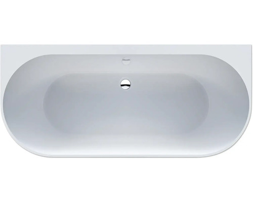 Fristående badkar med överfyllnadsskydd och avloppsgarnitur