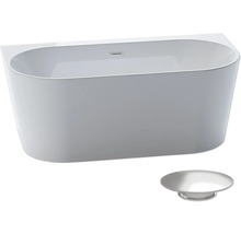 Fristående badkar med avloppssats