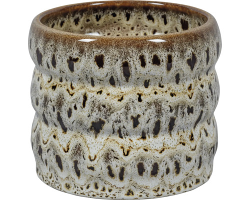 Blomkruka i keramik med fläckigt mönster