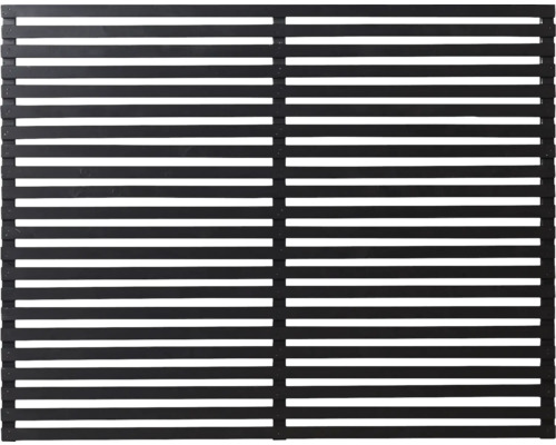 Staket PLUS Tokyo 180x140cm svart Insynsskyddat stängselelement med horisontella lameller