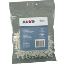 Akkit kakelkors, 1 mm, 250 stycken, i påse