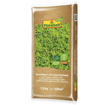 Säck med långtidsverkande gräsmattegödsel från FloraSelf, 7,5 kg för 150 kvadratmeter