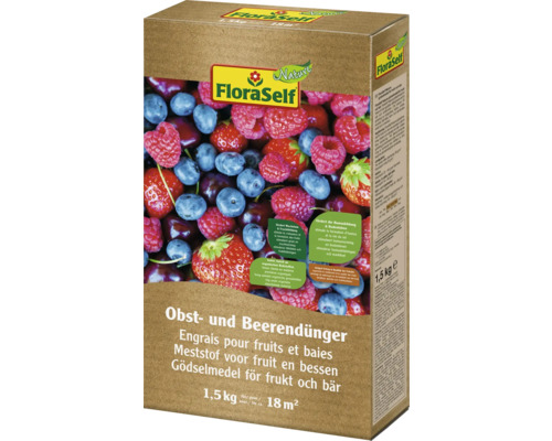 FloraSelf gödselmedel för frukt och bär, 1,5 kg förpackning