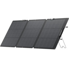 Bärbar solpanel med tre paneler och stativ