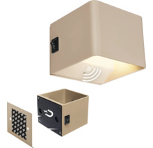 Vägglampa med rörelsesensor och magnetfäste