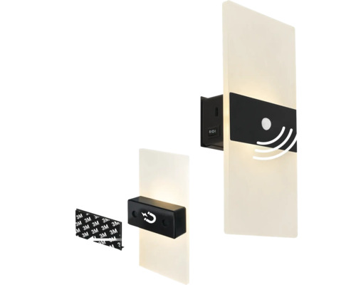 Magnetisk LED-vägglampa med fästmaterial
