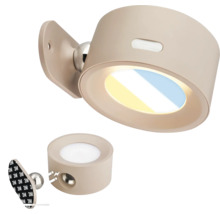 LED-vägglampa med strömbrytare och batteridrift