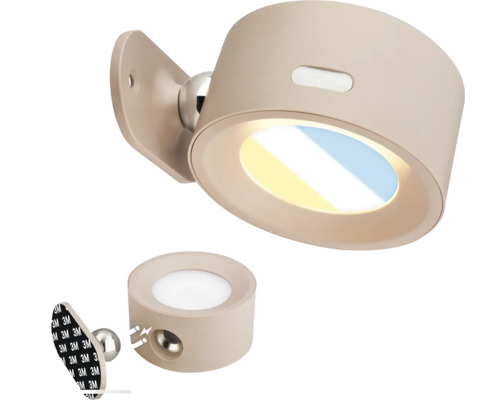LED-vägglampa med strömbrytare och batteridrift